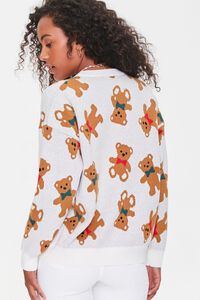 CREAM/MULTI Teddy Bear Print Sweater, image 3