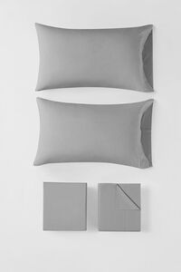 GREY Extra Long Twin-Sized Sheet Set, image 2