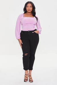 PINK Plus Size Ruched Bodysuit, image 4