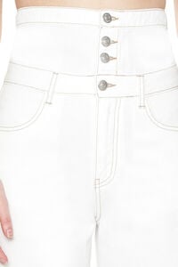 WHITE High-Rise Wide-Leg Jeans, image 5