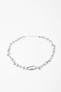 SILVER Toggle Chain Choker Necklace, image 3
