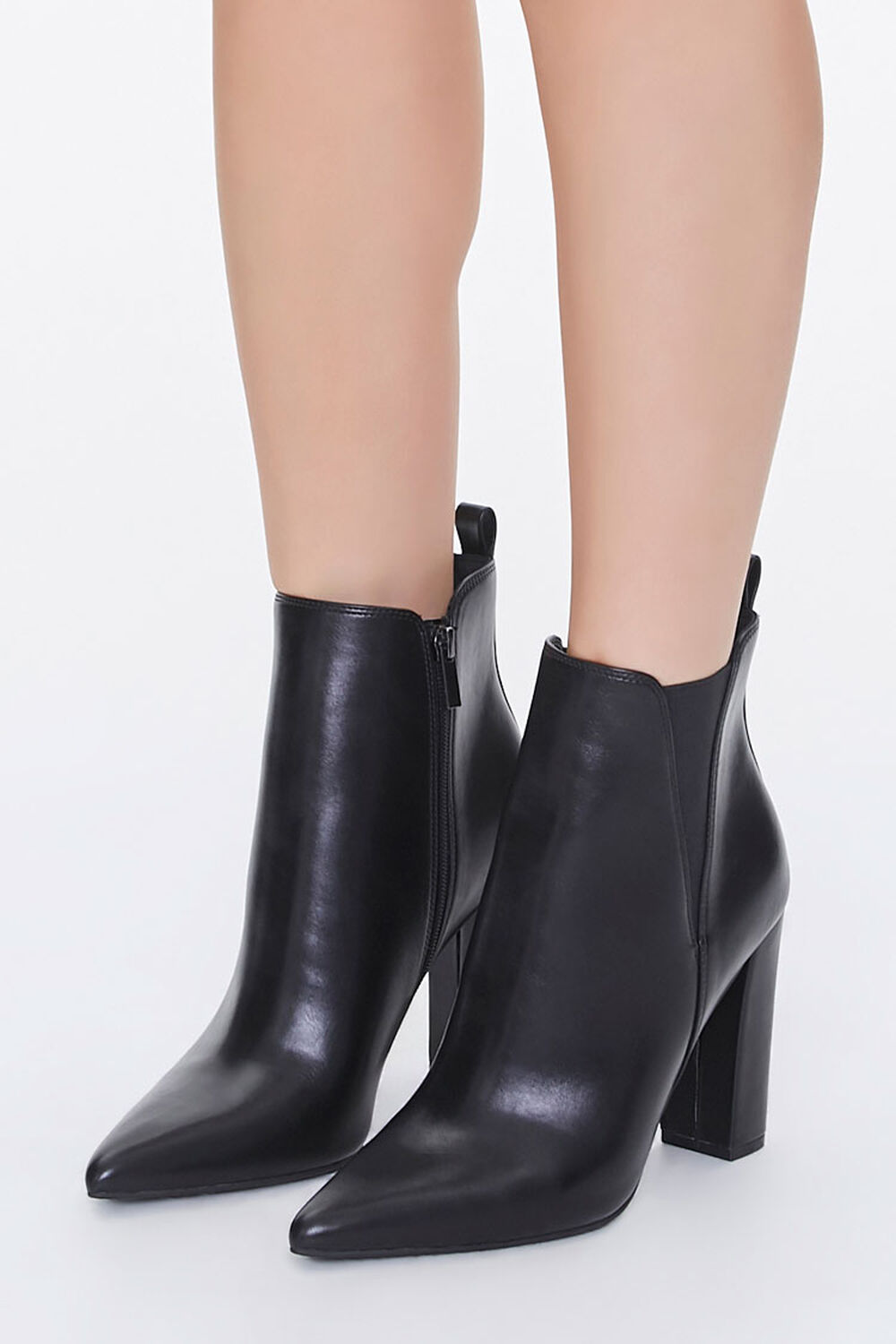 BLACK Pointed-Toe Chelsea Boots, image 1