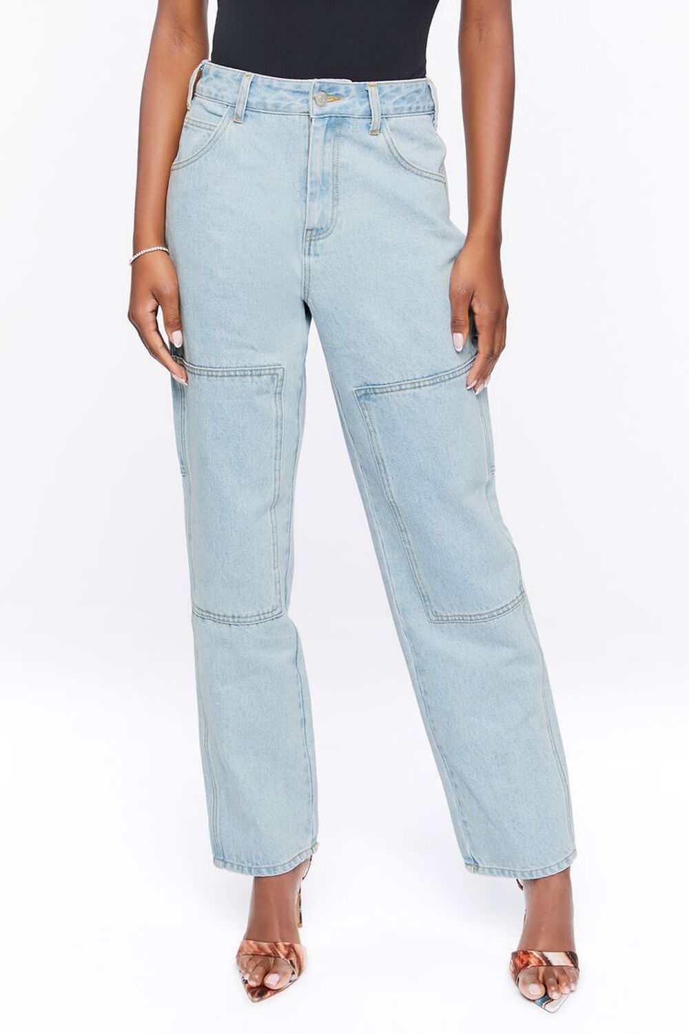High-Rise Cargo Jeans