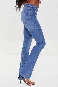 MEDIUM DENIM Crisscross Low-Rise Bootcut Jeans, image 3