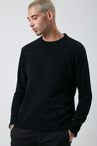 Chenille Crew Neck Sweater, image 1
