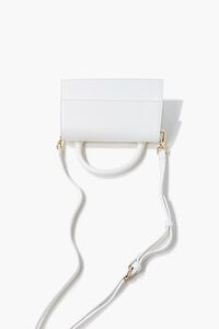 WHITE Structured Flap-Top Crossbody Bag, image 4