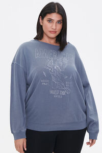 Plus Size American Graphic Sweatshirt, image 1