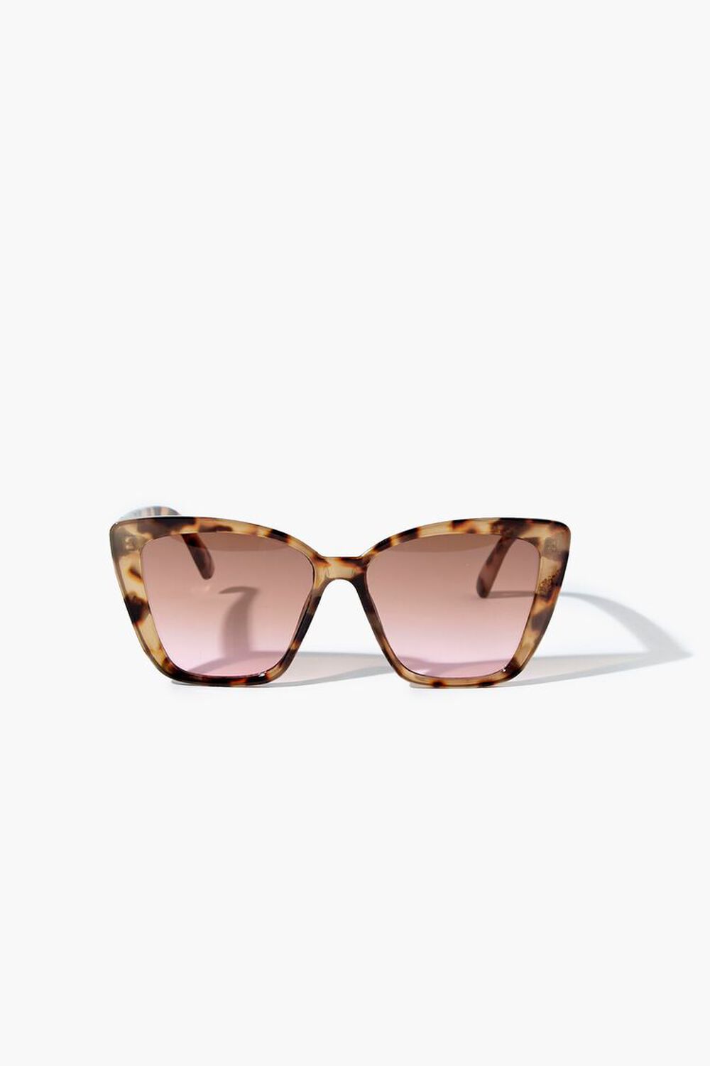 BROWN/PINK Cat-Eye Frame Sunglasses, image 1