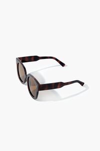 BROWN/BROWN Square Frame Sunglasses, image 2