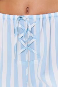 IVORY/SKY BLUE Striped Pajama Pants, image 5