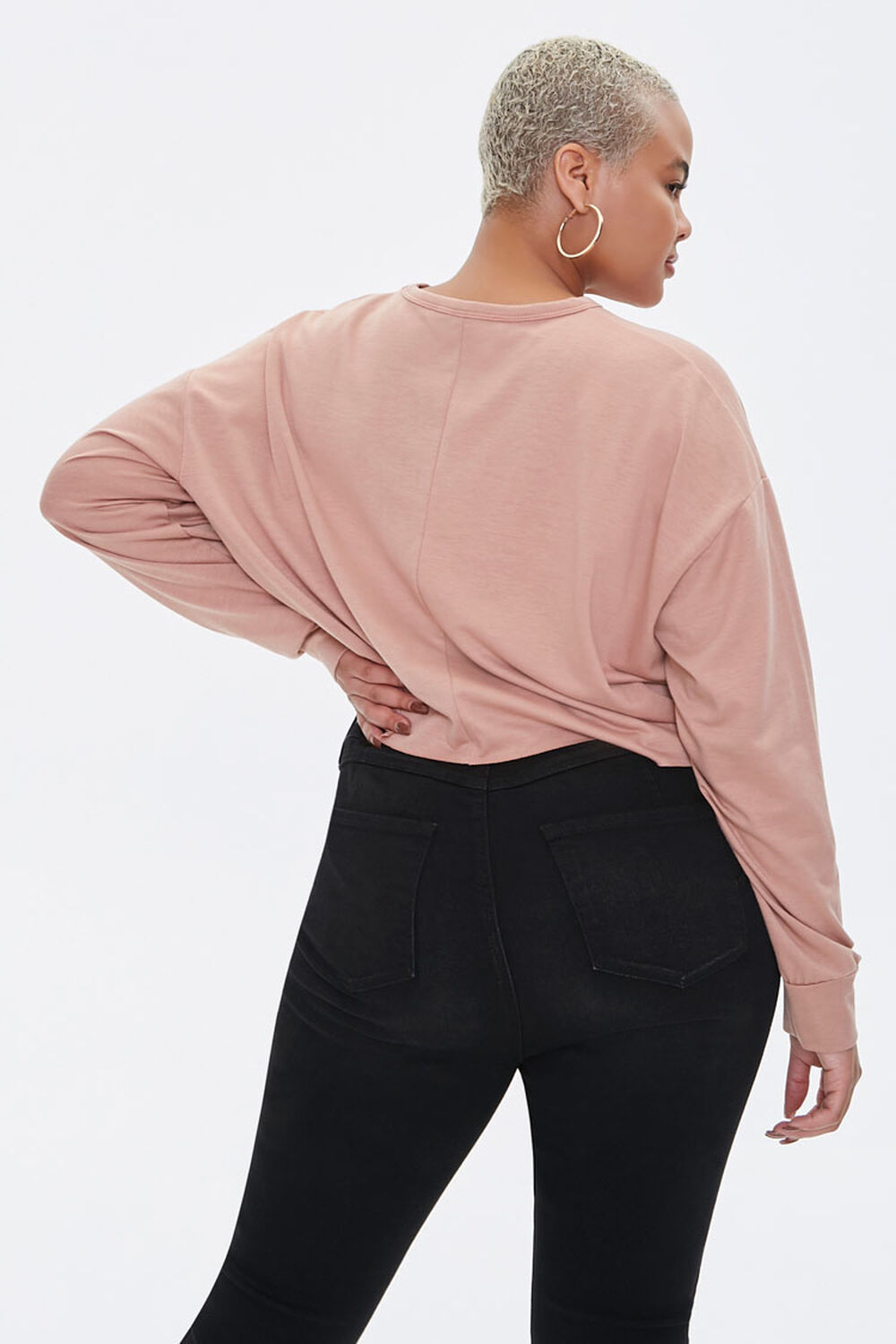 Plus Size Relaxed Drop-Sleeve Top, image 3