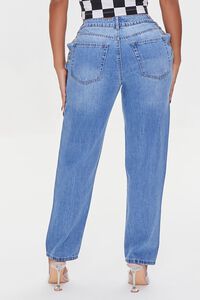 MEDIUM DENIM Crisscross Chain 90s-Fit Jeans, image 4