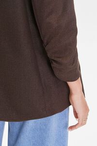 CHARCOAL Notched Open-Front Blazer, image 5