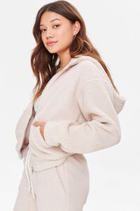 CREAM Hooded Faux Shearling Jacket, image 3