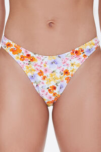 Floral Cheeky-Cut Bikini Bottoms, image 2