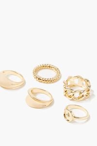 GOLD High-Polish Ring Set, image 2