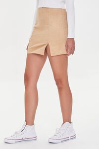 KHAKI Corduroy Mini Skirt, image 3