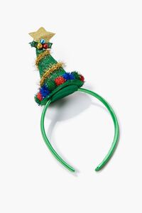 GREEN/MULTI Christmas Tree Headband, image 3