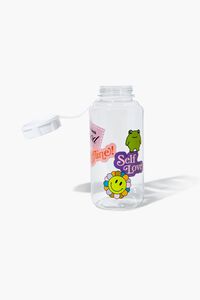 CLEAR/MULTI Sticker Graphic Water Bottle, image 5