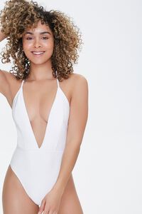 Plunging Halter One-Piece Swimsuit, image 4