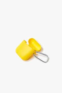 YELLOW Carabiner Ear Buds Case, image 1