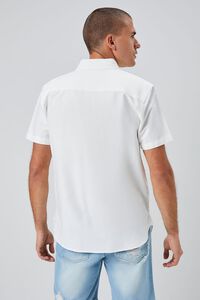 WHITE Pocket Button-Front Shirt, image 3