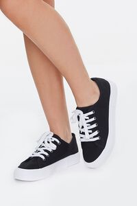 Lace-Up Canvas Sneakers, image 1