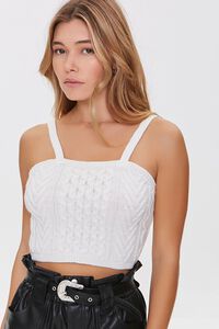 CREAM Sweater-Knit Cropped Cami, image 1