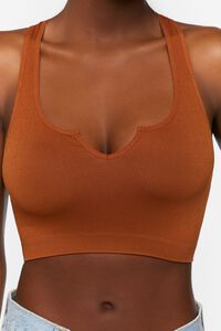 ROOT BEER Seamless Notched Racerback Bralette, image 5