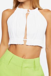 VANILLA Sweater-Knit Cropped Halter Top, image 6