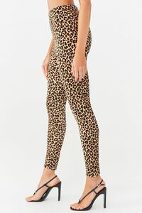 Velvet Leopard Print Leggings, image 2