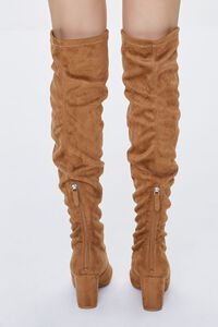 CHESTNUT Faux Suede Over-the-Knee Boots, image 3