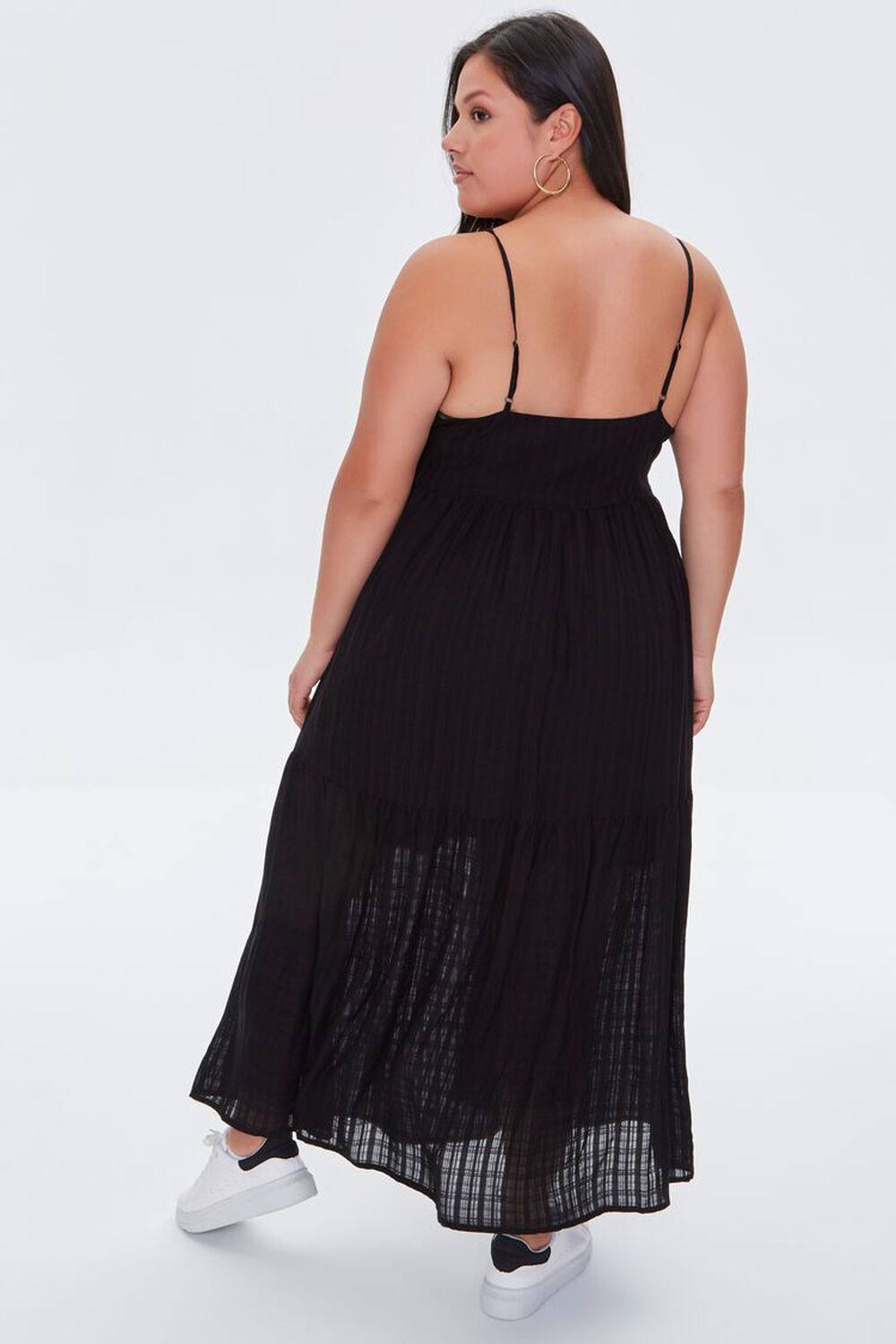 BLACK Plus Size Cami Maxi Dress, image 3
