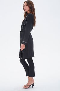 Piped-Trim Duster Coat, image 2