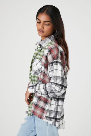 Forever 21 Women's Checkered Print Belt in Tan/White, M/L | Back to School Essentials | F21