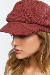 Cable Knit Cabbie Hat, image 2