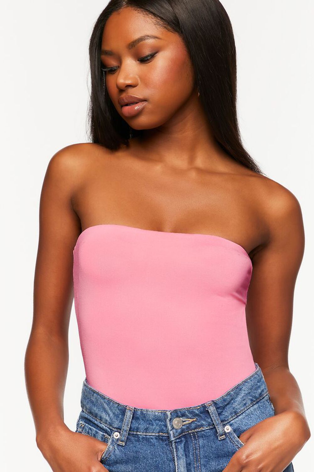 PEONY Fitted Tube Bodysuit, image 1