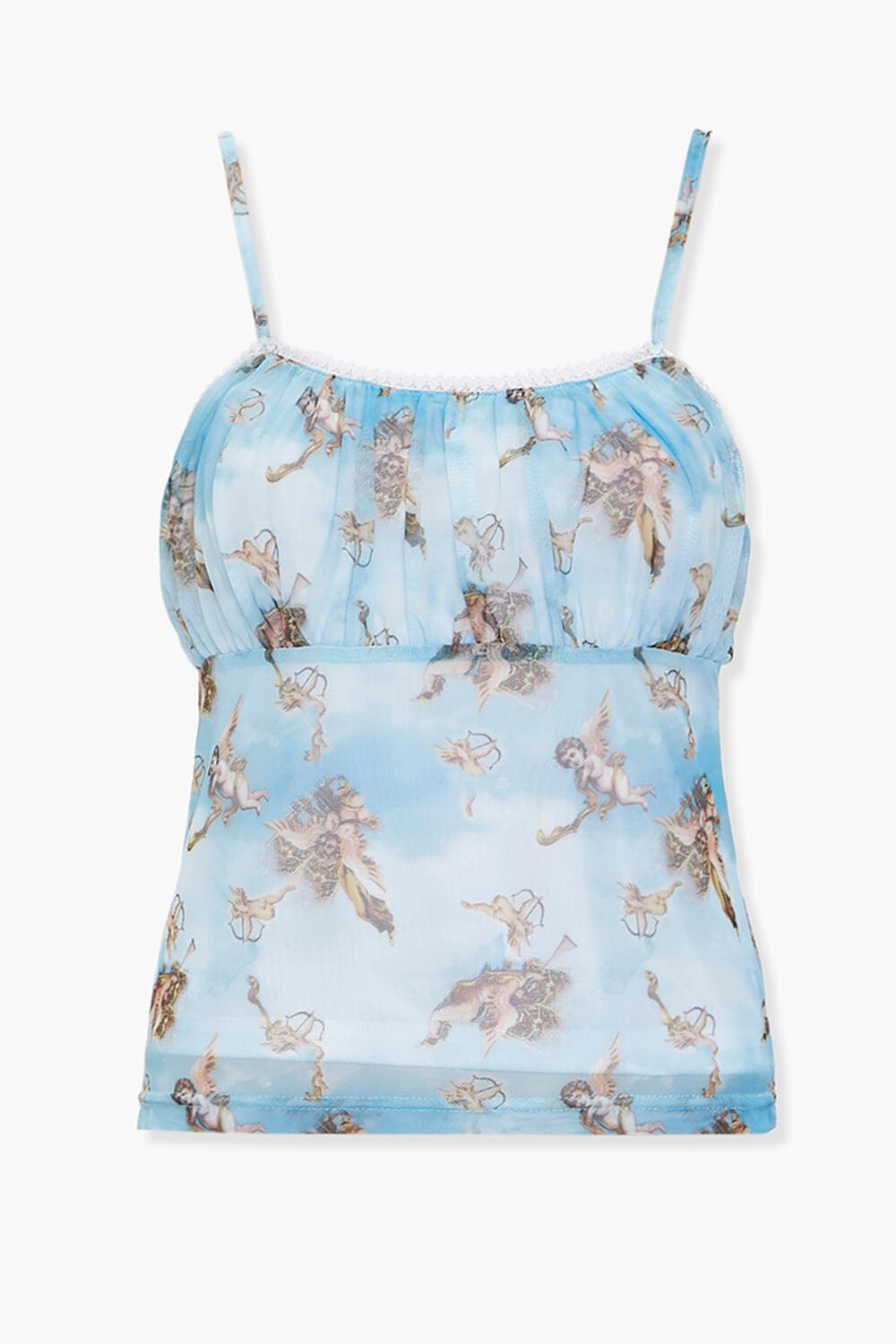 Angel Print Ruched Cami