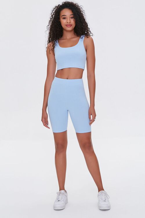 LIGHT BLUE Cropped Tank Top, image 4