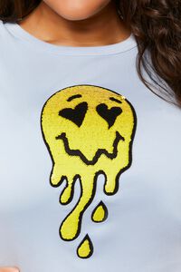 Plus Size Sequin Happy Face Graphic Tee, image 5