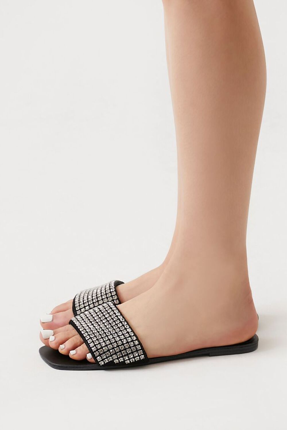 Rhinestone Slip-On Sandals