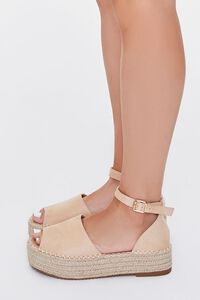 NUDE Faux Suede Espadrille Wedges, image 2