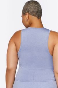 BLUE MIRAGE Plus Size Active Cropped Tank Top, image 3