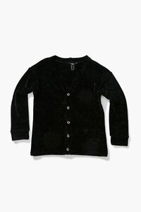 BLACK Girls Buttoned Cardigan Sweater (Kids), image 1