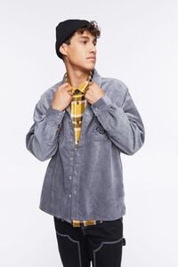 CHARCOAL/MULTI Corduroy Still Going Graphic Shirt, image 6