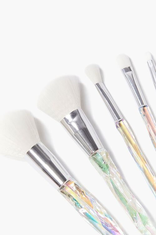 CLEAR/MULTI Iridescent Makeup Brush Set, image 2