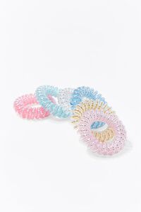 Glittered Spiral Hair Tie Set, image 3