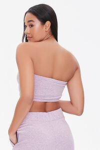 LAVENDER/BLACK French Terry Cropped Tube Top, image 3