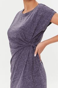 GREY Knotted Mini T-Shirt Dress, image 5
