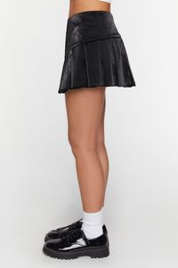 BLACK Faux Leather Pleated Micro Mini Skirt, image 4